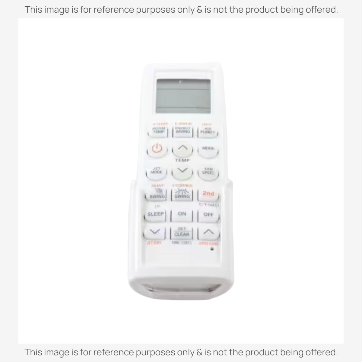 Anderic white universal air conditioner remote control with backlit LCD screen and programmable settings