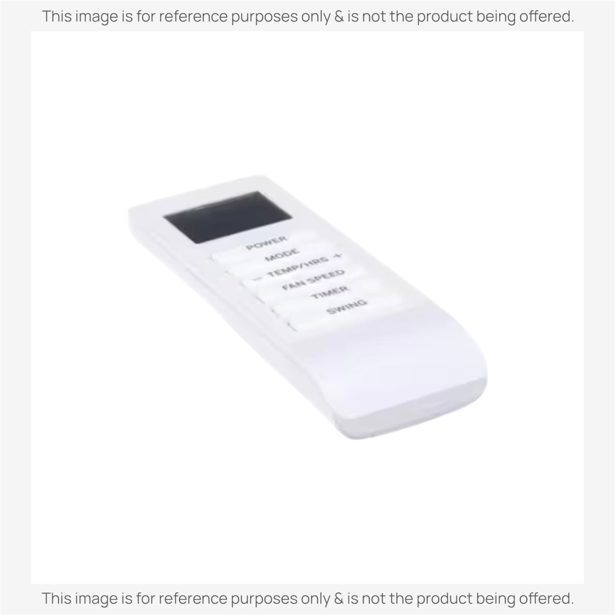 Anderic KTN828 universal air conditioner remote control in white with a backlit LCD screen and labeled buttons.