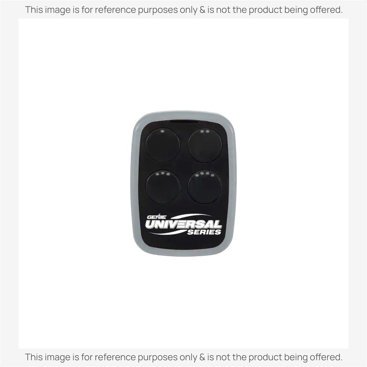Anderic universal 4-button garage door remote control with black buttons and grey trim for multiple opener brands