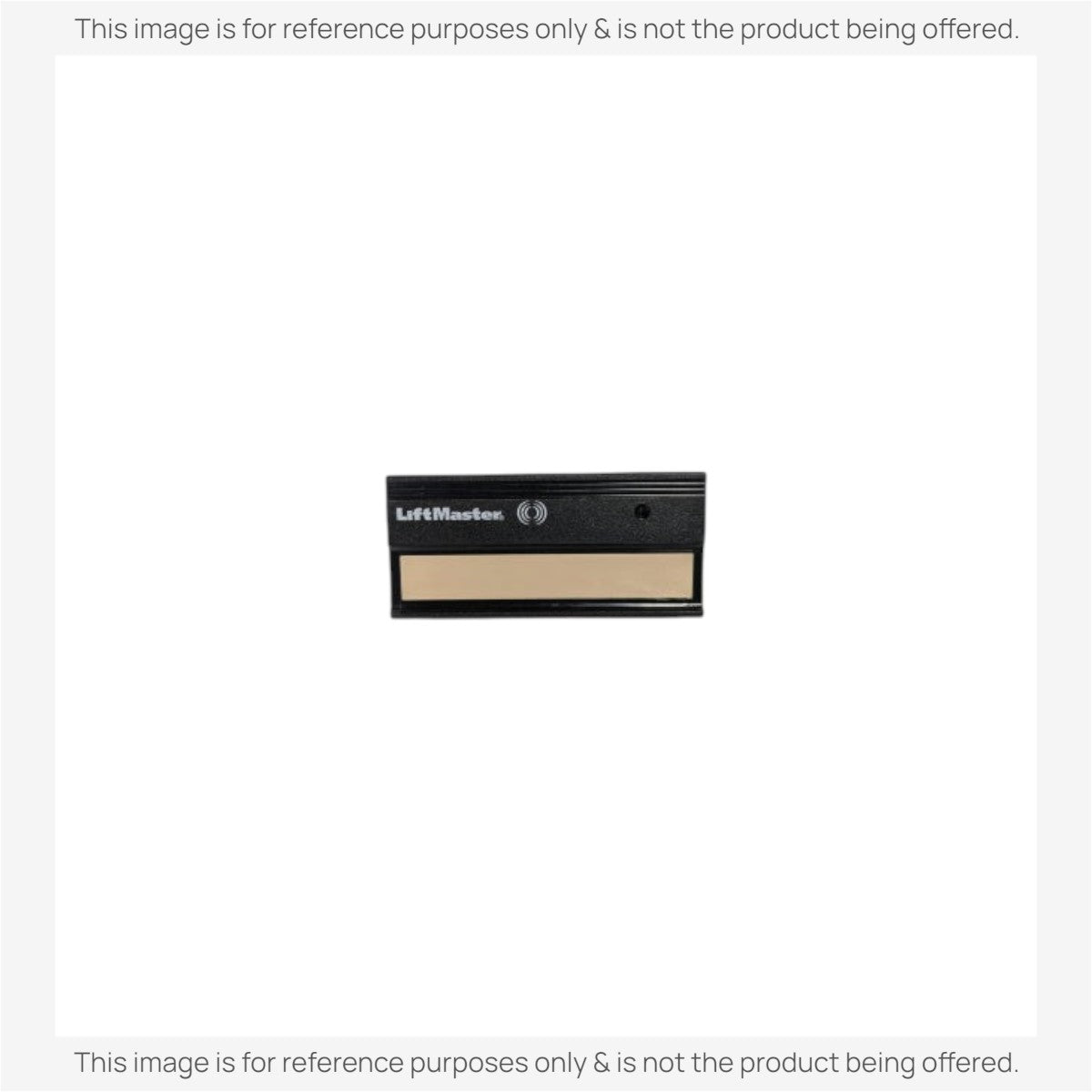 Anderic universal garage door remote control replacement for LiftMaster 361LM in black with a tan button panel.