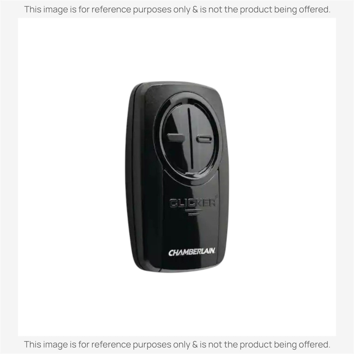 Anderic universal two-button garage door opener remote in black, compatible with Chamberlain and other major brands.