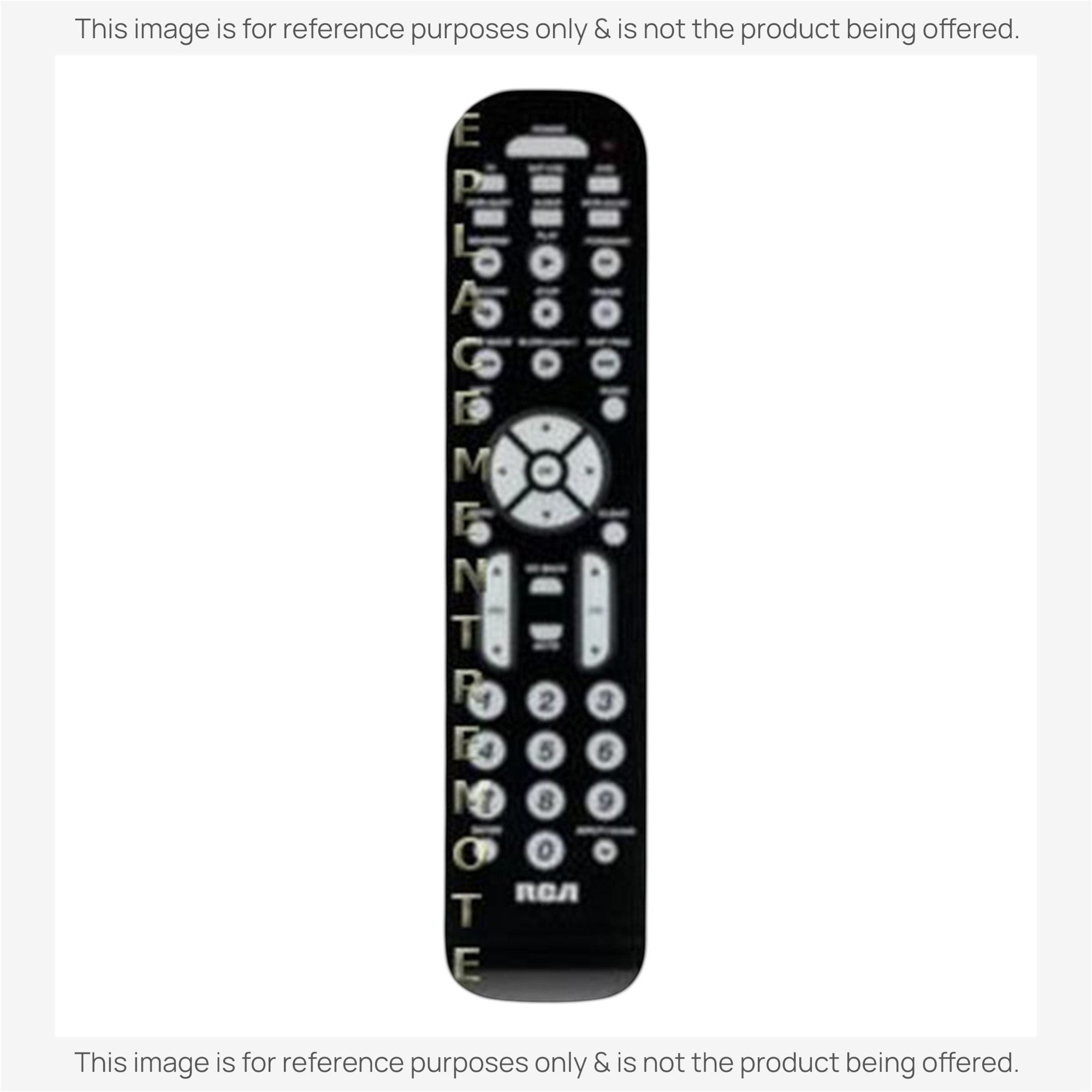 Anderic RRU401 universal remote control replacement for RCA RCR6473R with backlit keypad and smart app buttons.