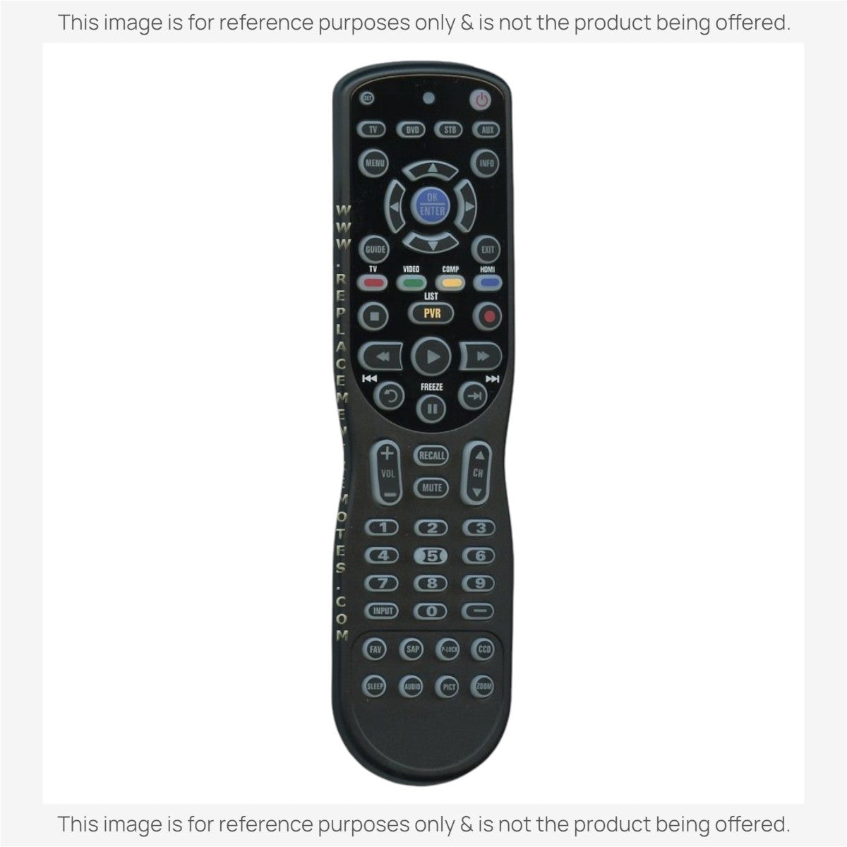 Anderic universal TV remote control with backlit keypad, dedicated streaming buttons, and multi-device compatibility.