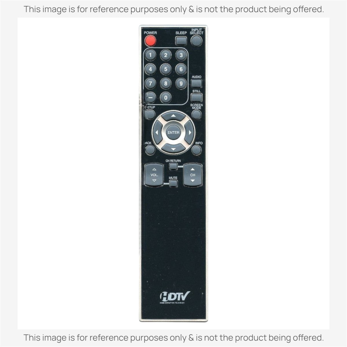 Anderic RR015UD universal TV remote control with large, easy-to-read buttons for Emerson and Funai televisions.