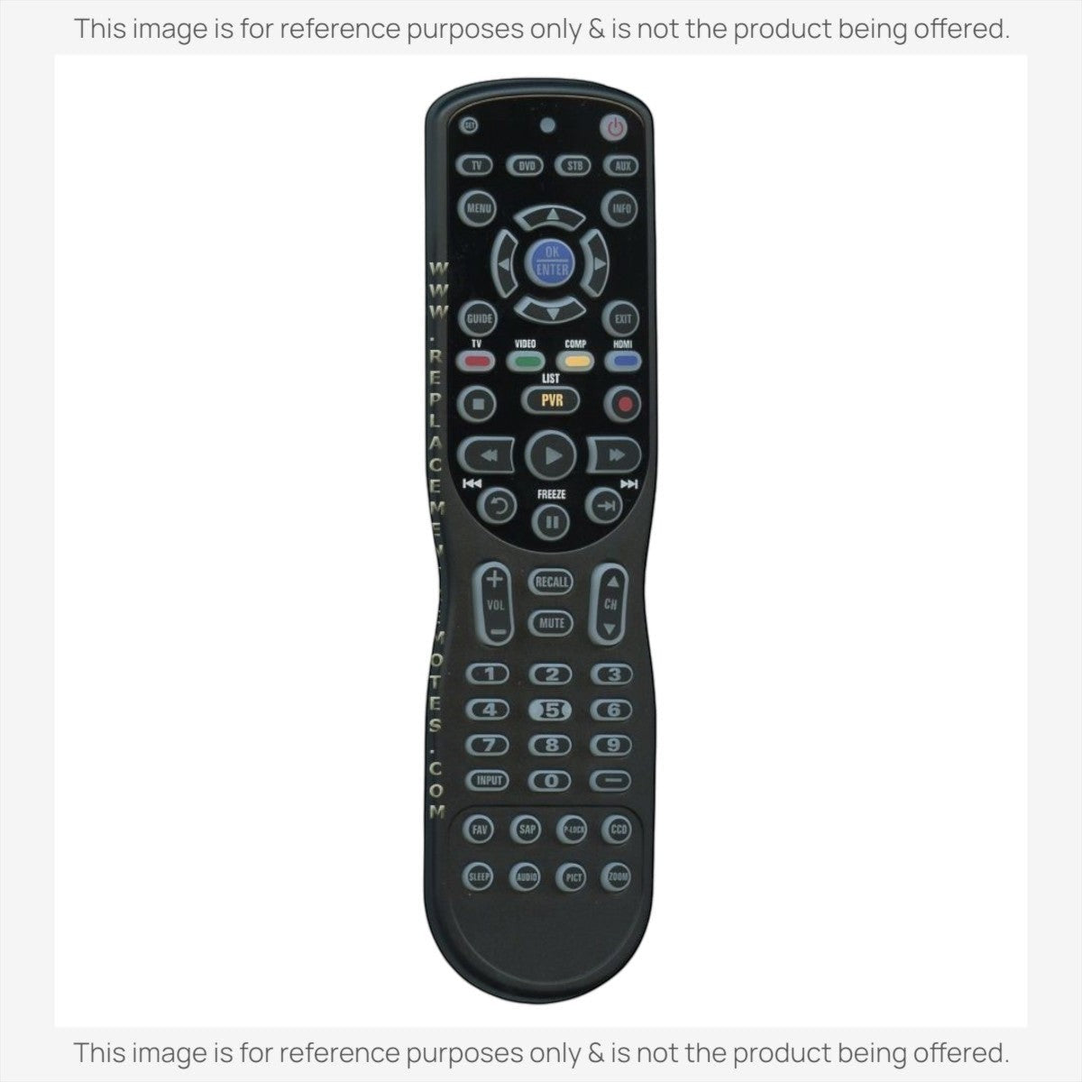 Anderic universal TV remote control with backlit keypad, dedicated streaming buttons, and multi-device compatibility.