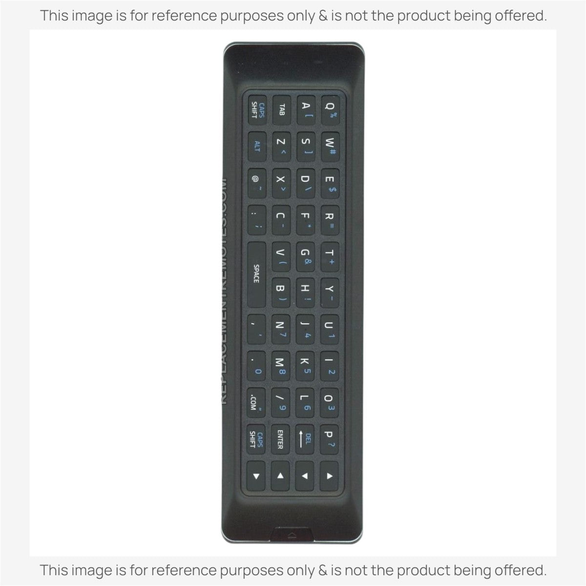 Anderic RRXRT303 black QWERTY remote control for Vizio TVs with dedicated streaming buttons