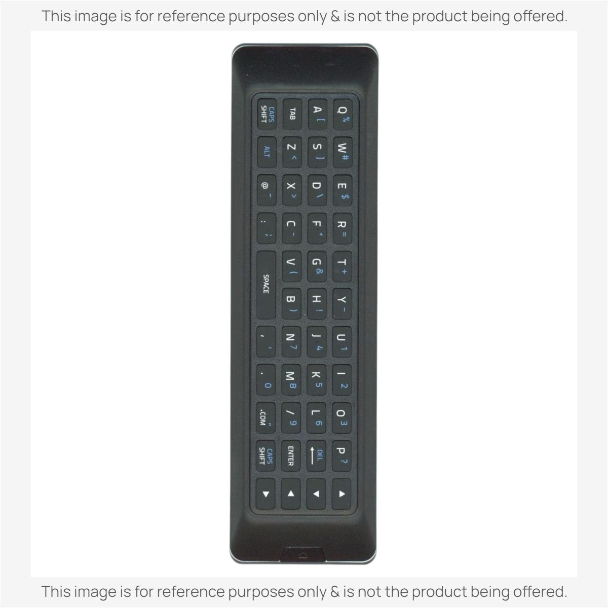 Anderic replacement TV remote for Vizio featuring a full black QWERTY keyboard for smart TV navigation
