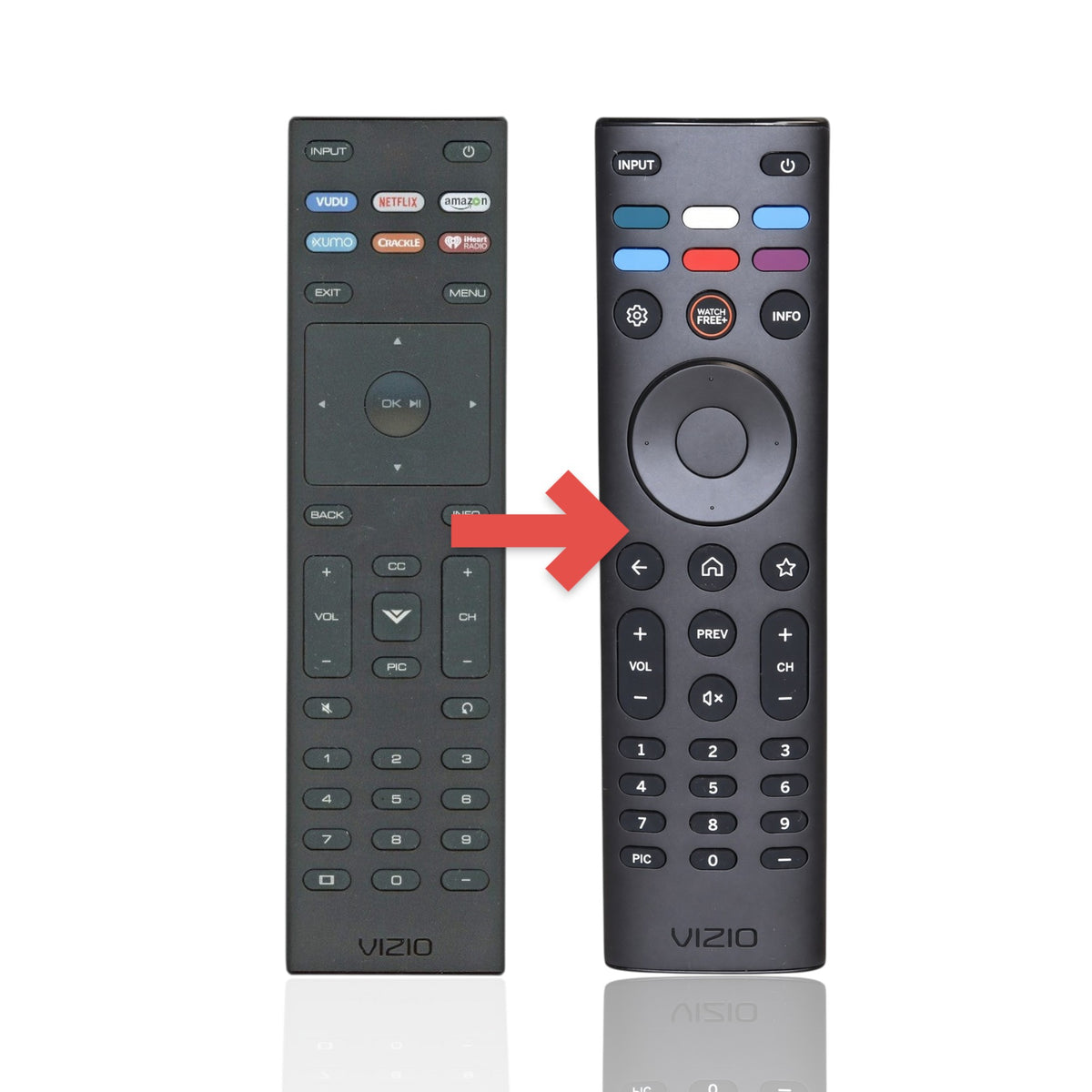 Anderic replacement infrared remote control for Vizio SmartCast TVs with dedicated streaming service buttons