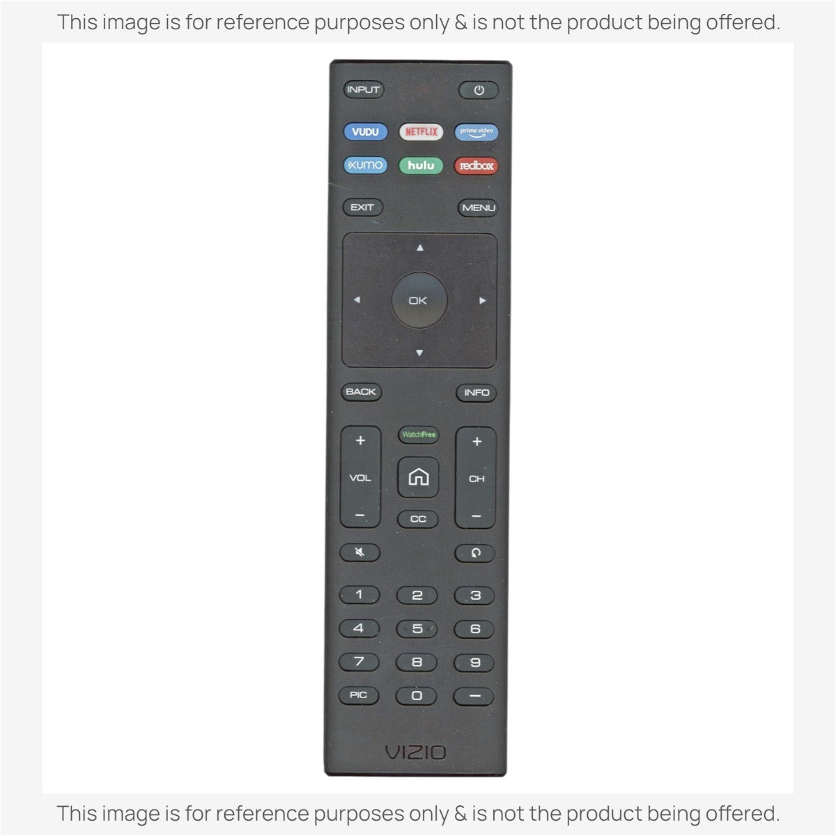 Anderic replacement infrared remote control for Vizio SmartCast TVs with dedicated streaming service shortcut buttons