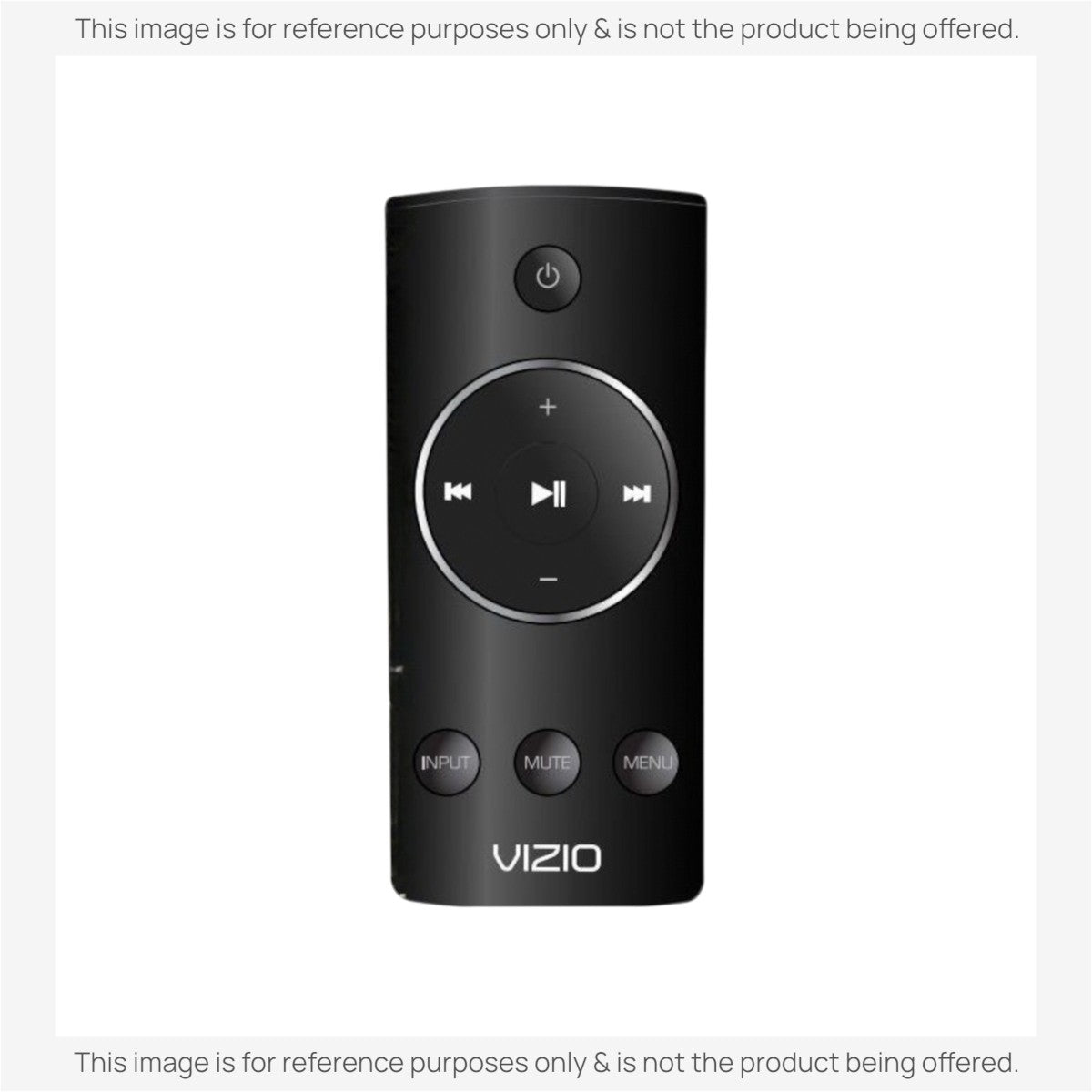 Anderic black replacement remote control for Vizio sound bars with circular navigation and volume buttons