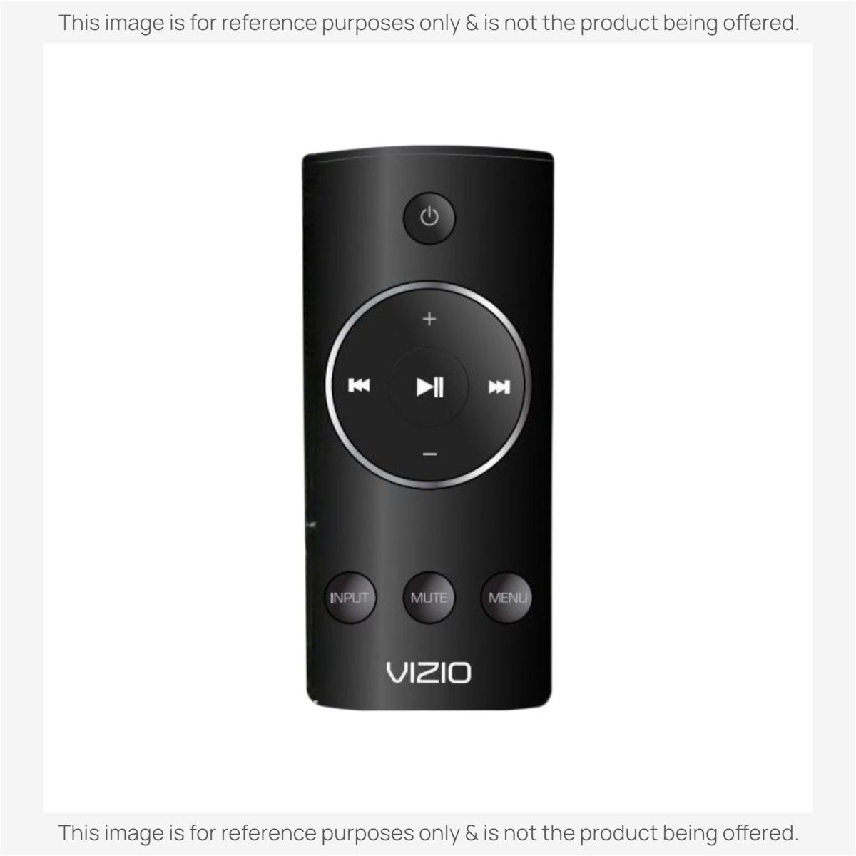 Anderic black replacement remote control for Vizio sound bars with circular navigation and volume buttons