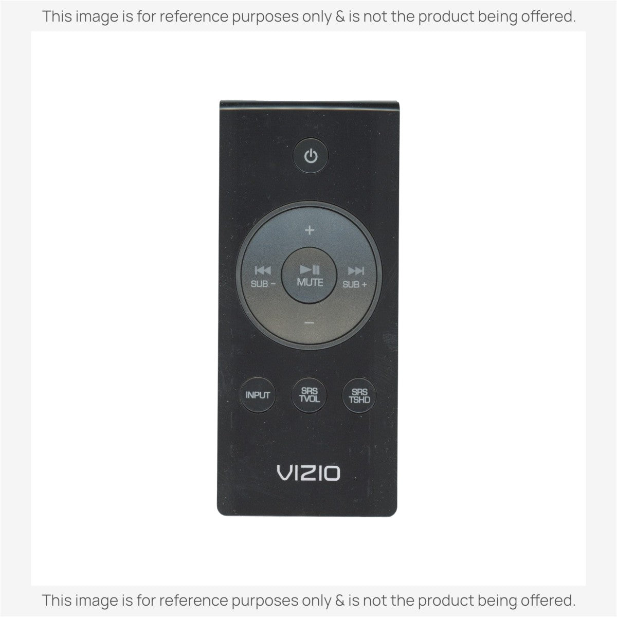 Anderic black replacement remote control for Vizio sound bars with circular navigation and volume buttons