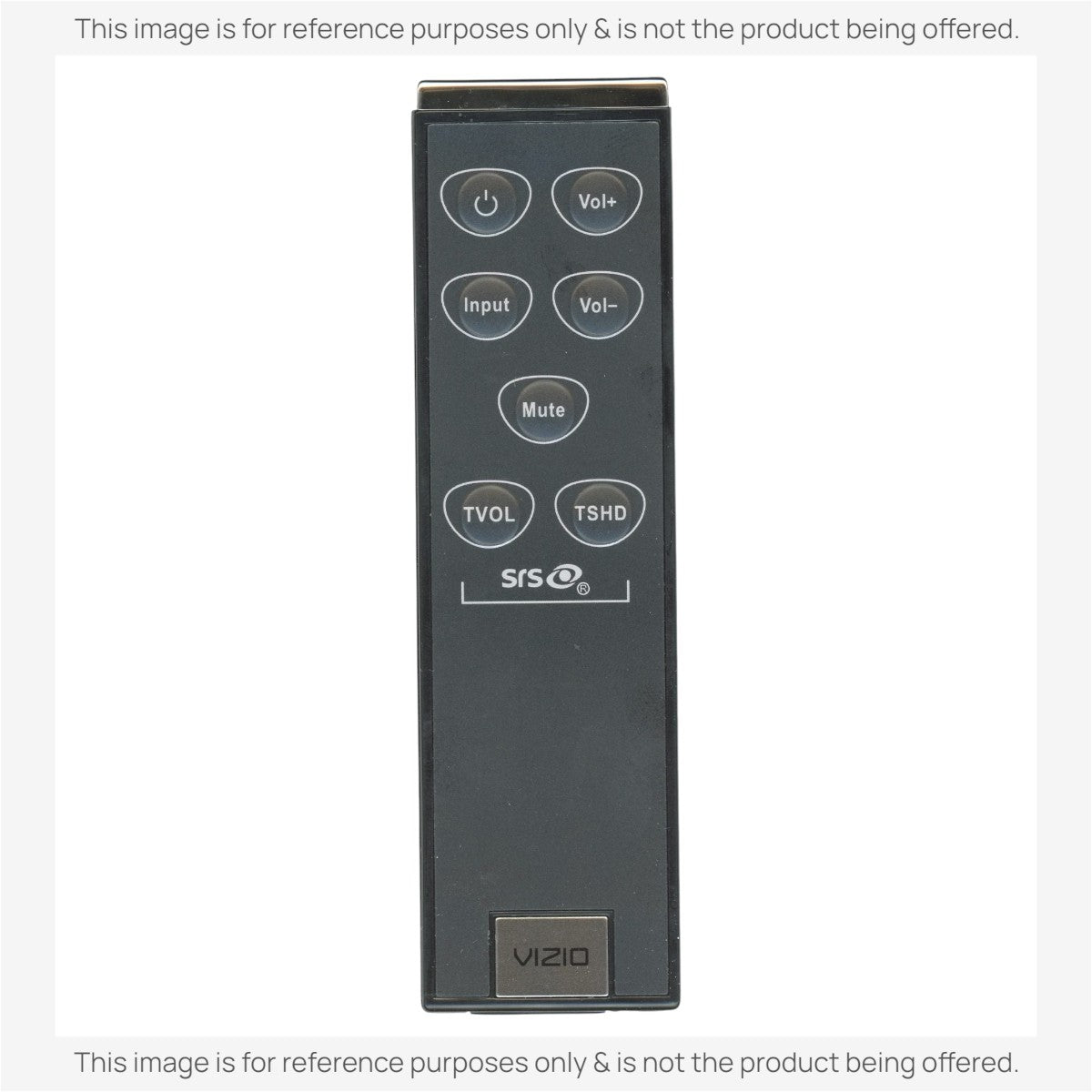 Anderic substitute remote control for Vizio VSB200 sound bar with black casing and clearly labeled function buttons.