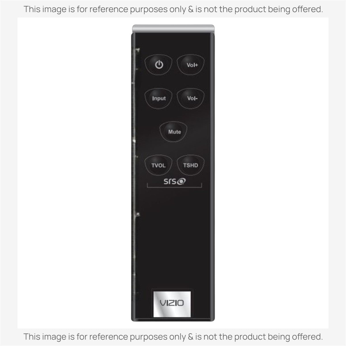 Anderic replacement remote control for Vizio VSB202 sound bar featuring black finish and intuitive button layout