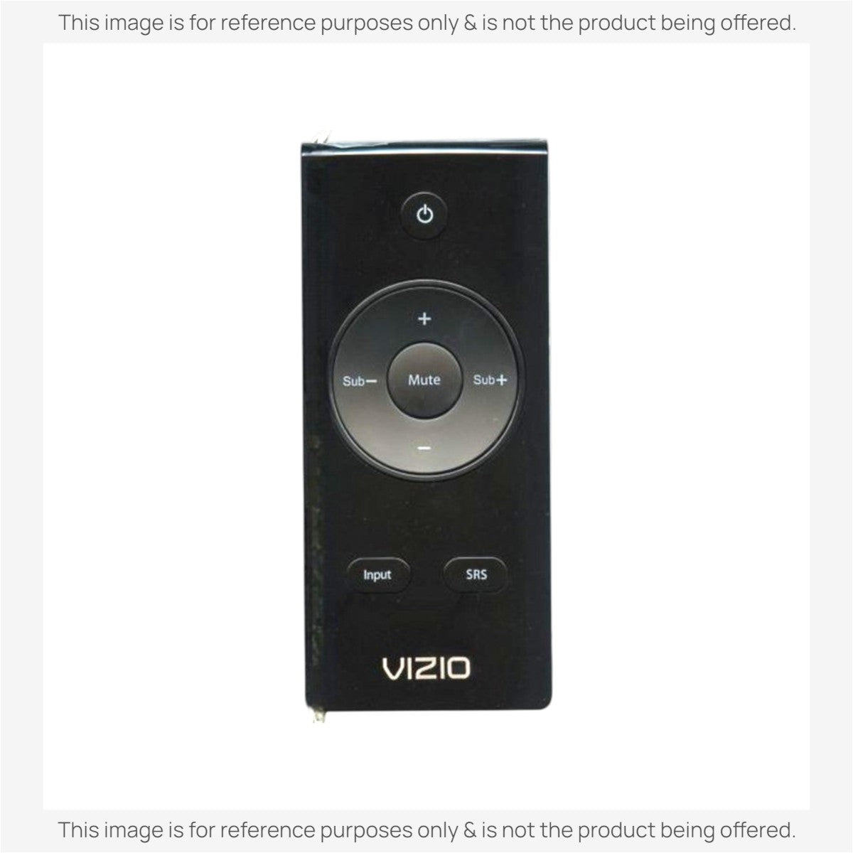 Anderic replacement remote control for Vizio VSB207 soundbar featuring volume, mute, and input buttons in black.