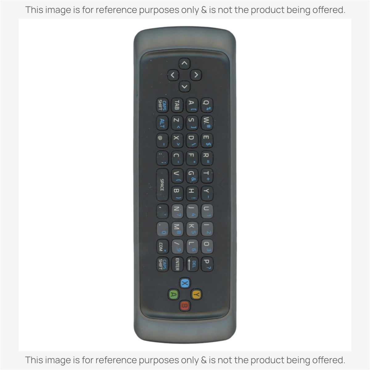 Anderic substitute remote control for Vizio XRT301 featuring a full QWERTY keyboard and ergonomic black design.