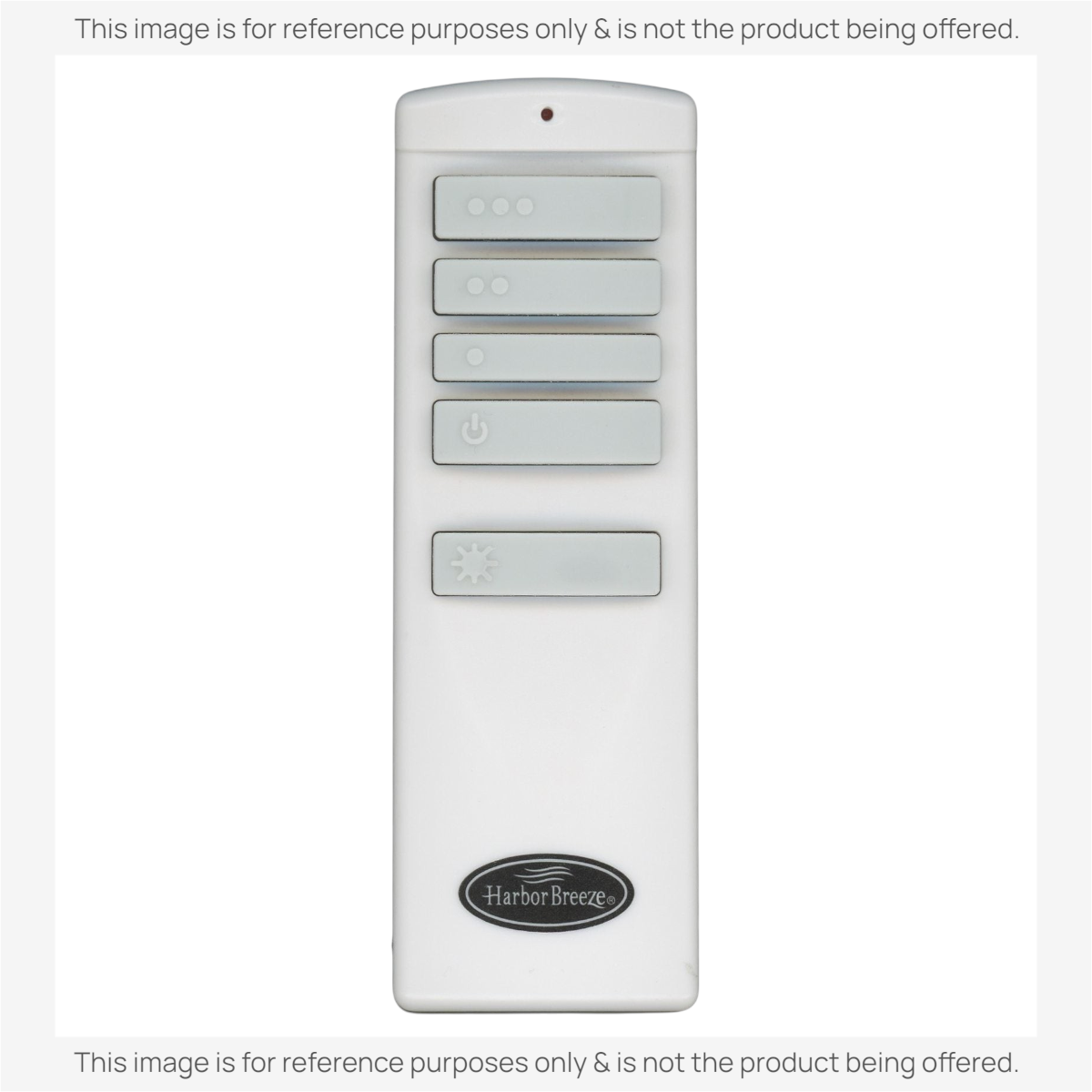 Anderic white 3-speed AC ceiling fan remote control with light button and automatic learning function