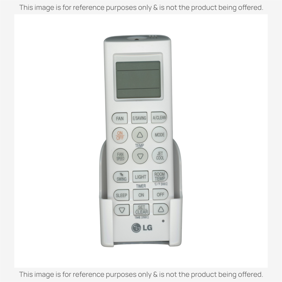Anderic white universal air conditioner remote control with backlit LCD screen and wall mount bracket
