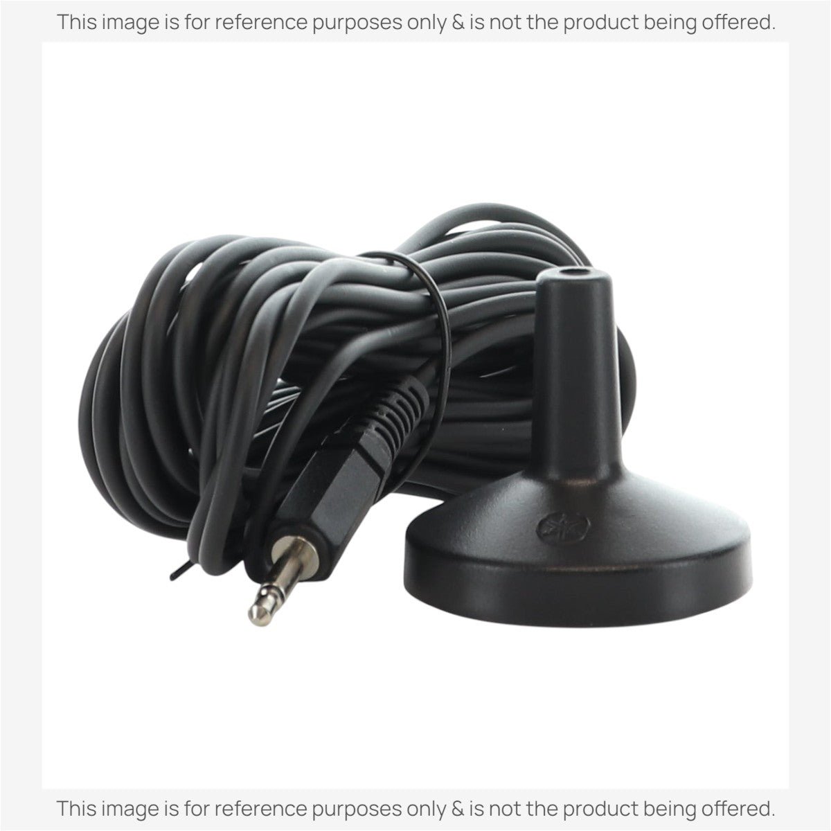 Anderic RRCM2 black condenser calibration microphone for Yamaha AV receiver YPAO setup with long cable and 3.5mm jack.