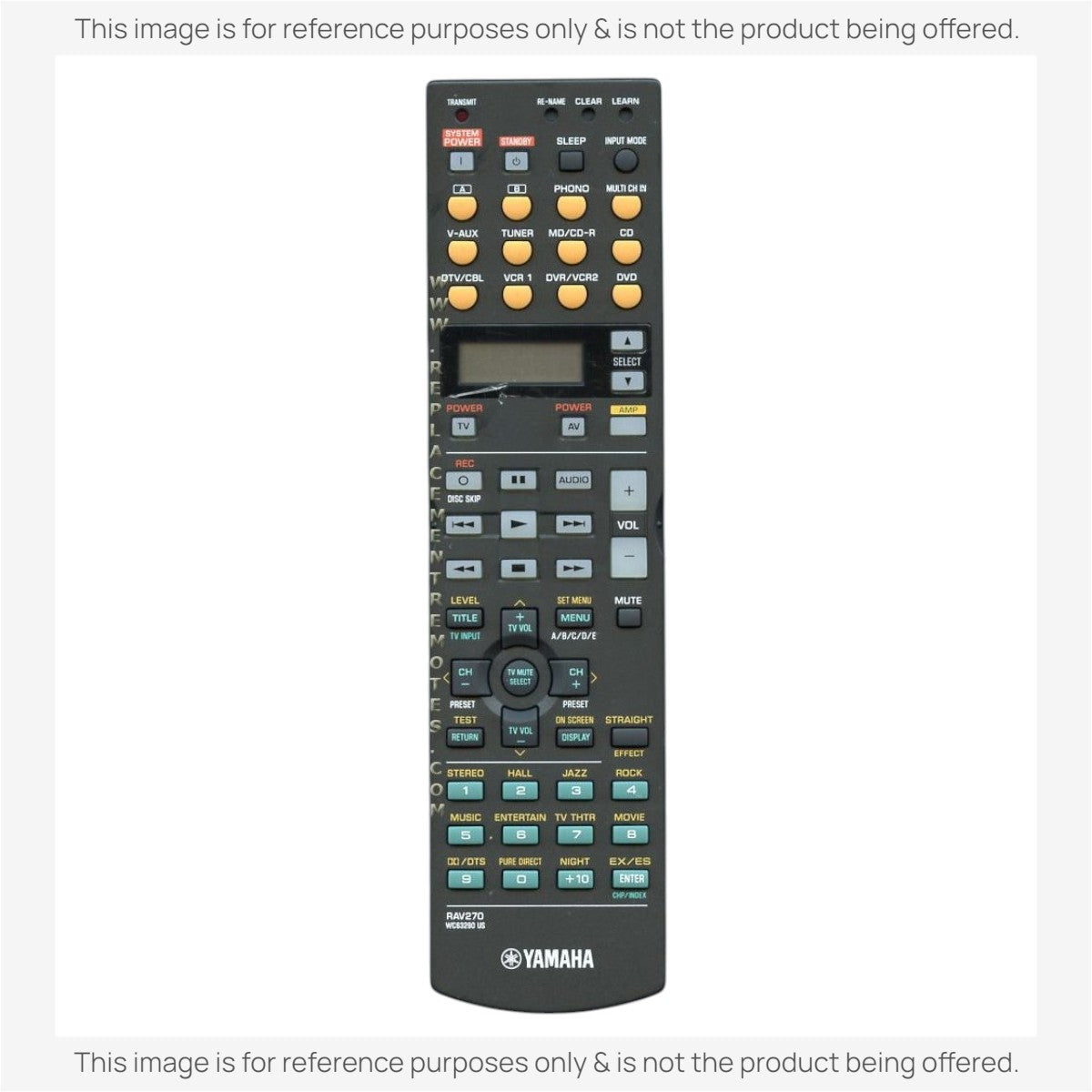 Anderic Substitute For Yamaha RAV270 Receiver Remote Control [RRAV300]