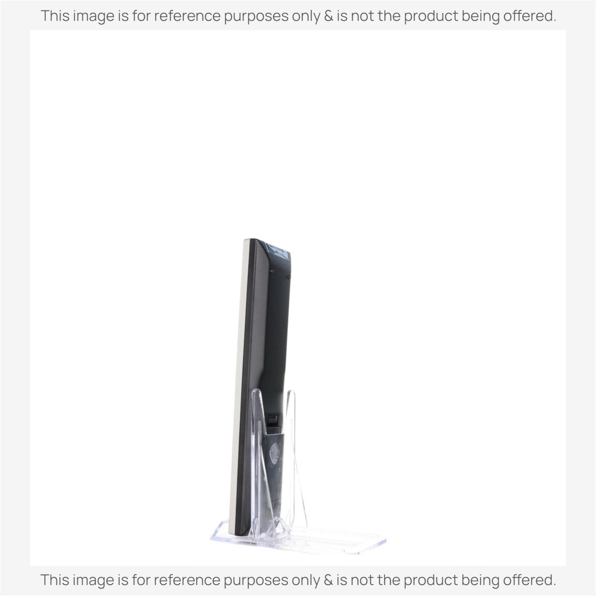 Anderic replacement remote control for Yamaha AV receivers, side view showing black casing and battery compartment