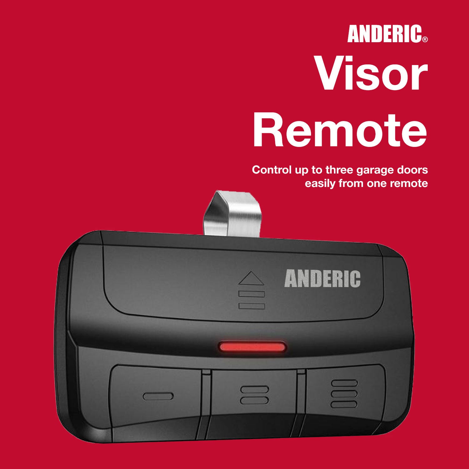 Anderic 375UT Universal 3-Button for LiftMaster Chamberlain Genie Craftsman Linear Wayne Dalton Garage Door Opener Remote Control