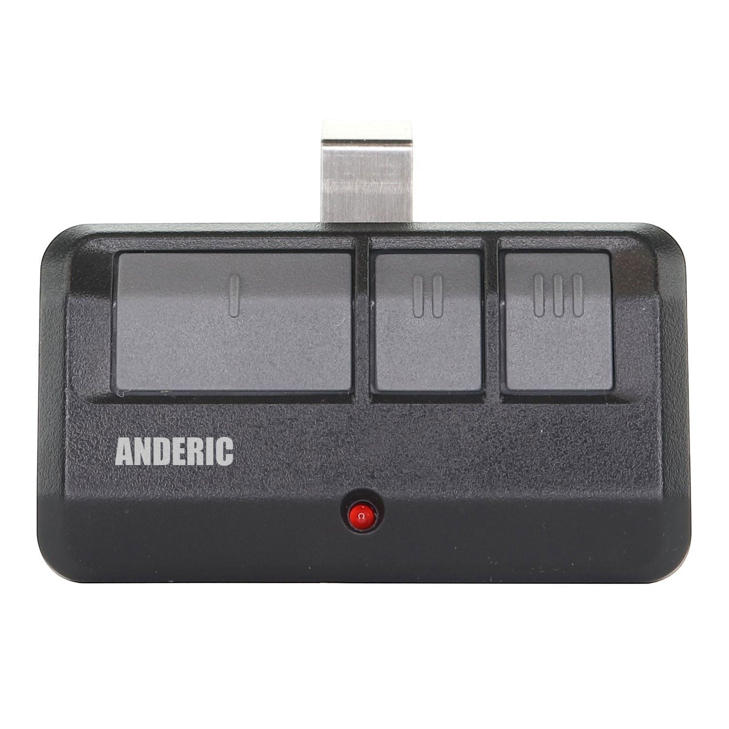 Anderic Substitute for LiftMaster 893MAX 3-Button Visor 315 MHz or 390 MHz Garage Door Opener Remote Control [893MAX]