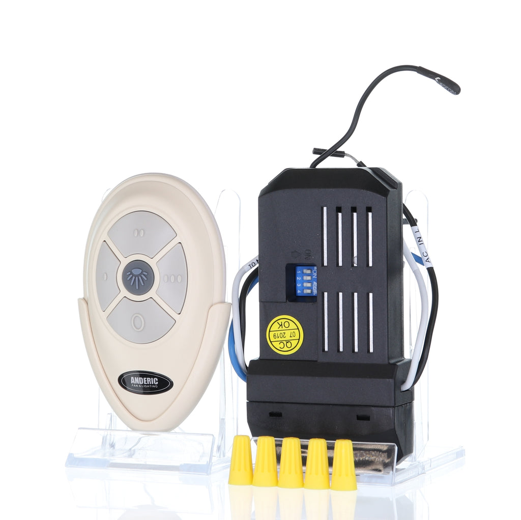 String Attached Remote Ceiling Fan Remote Control Kit for 3-speed AC Fans with Pull-strings