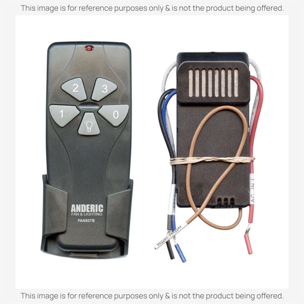 Anderic Substitute for Anderic FAN53TB Universal AC Remote Control Add-on Ceiling Fan Kit | 315MHz [63T-AC83T-KIT]