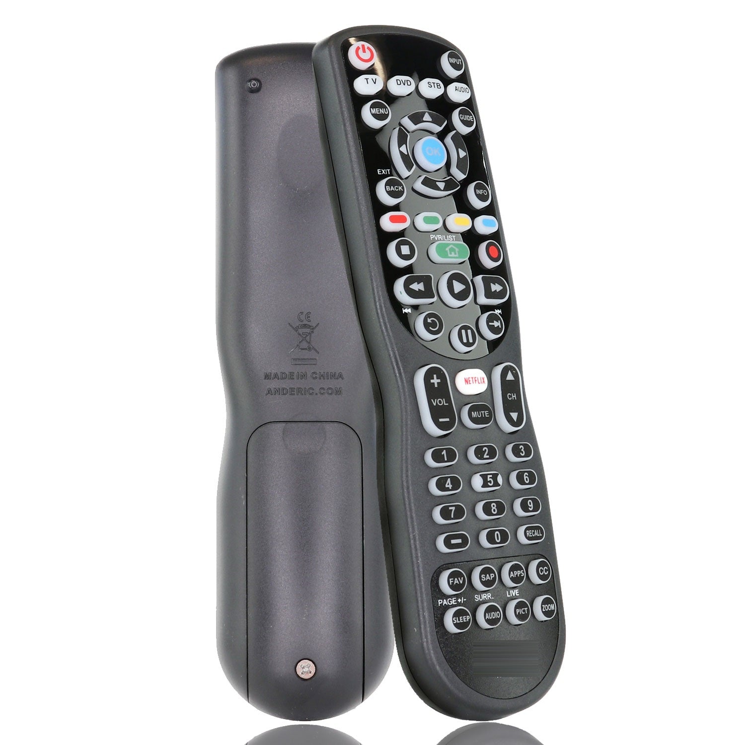 Anderic RR90325 Replacement TV Remote Control for Toshiba CT-8037, CT-