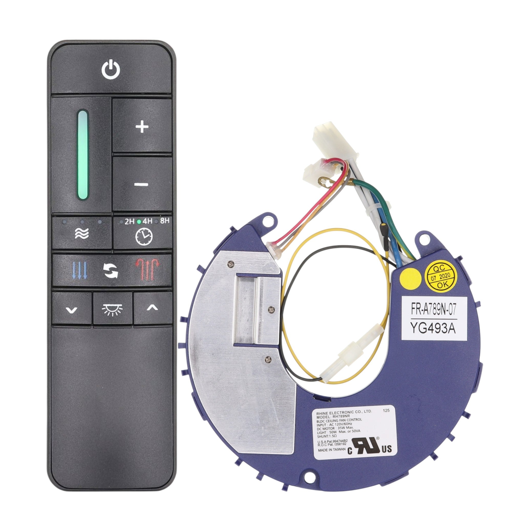 Anderic UC789N-07 / RR7225T Remote Control Ceiling Fan Kit for Home Decorators Collection YG493A Kensgrove 54 Inch - UC789N07-RR7225T-KIT