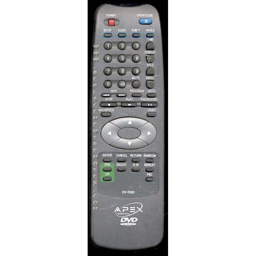 Control remoto de DVD Apex DVR383