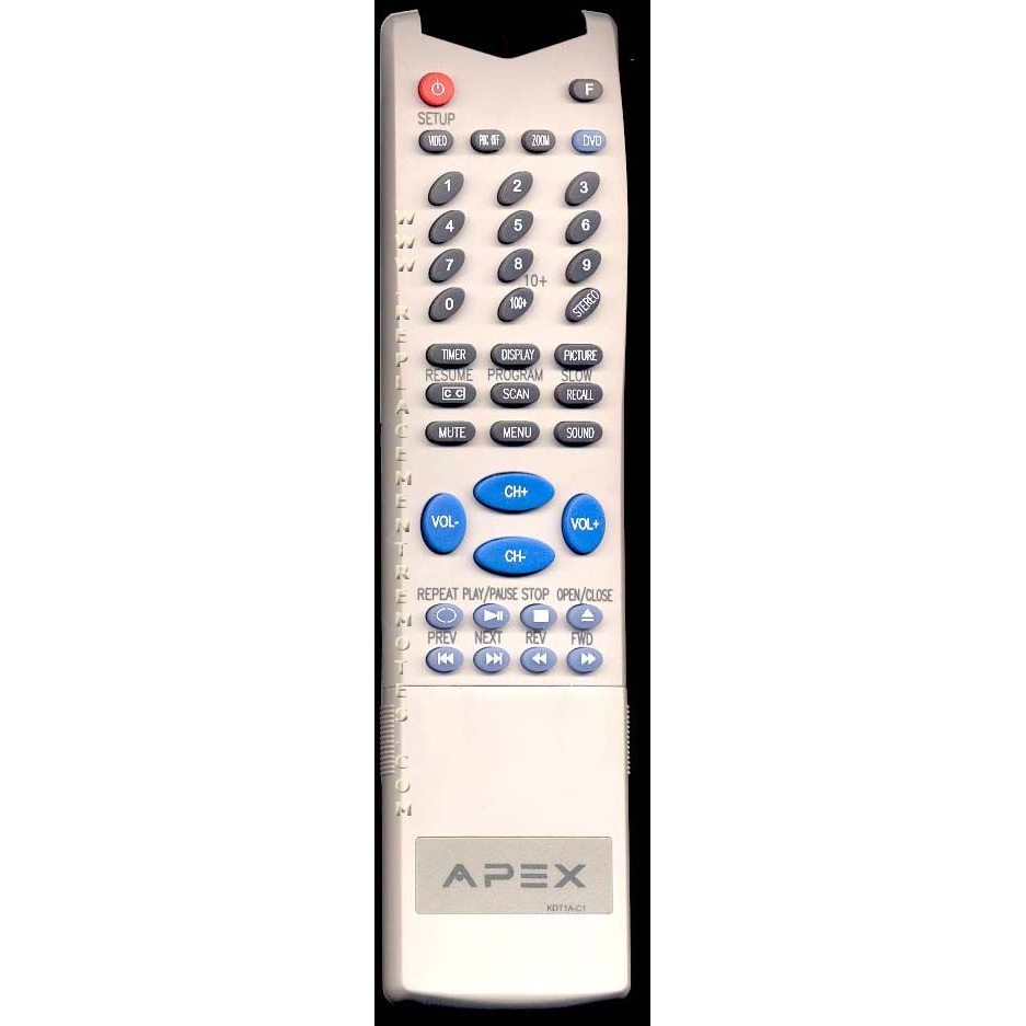Control remoto para TV Apex KDT1AC1