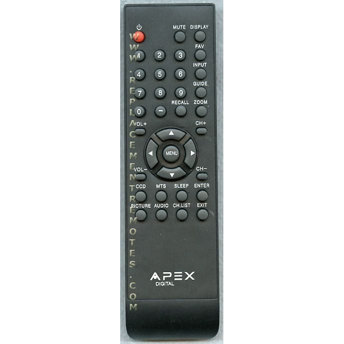 Apex LD1919RM TV Remote Control