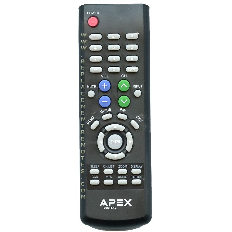 Control remoto para TV Apex LD3249RM