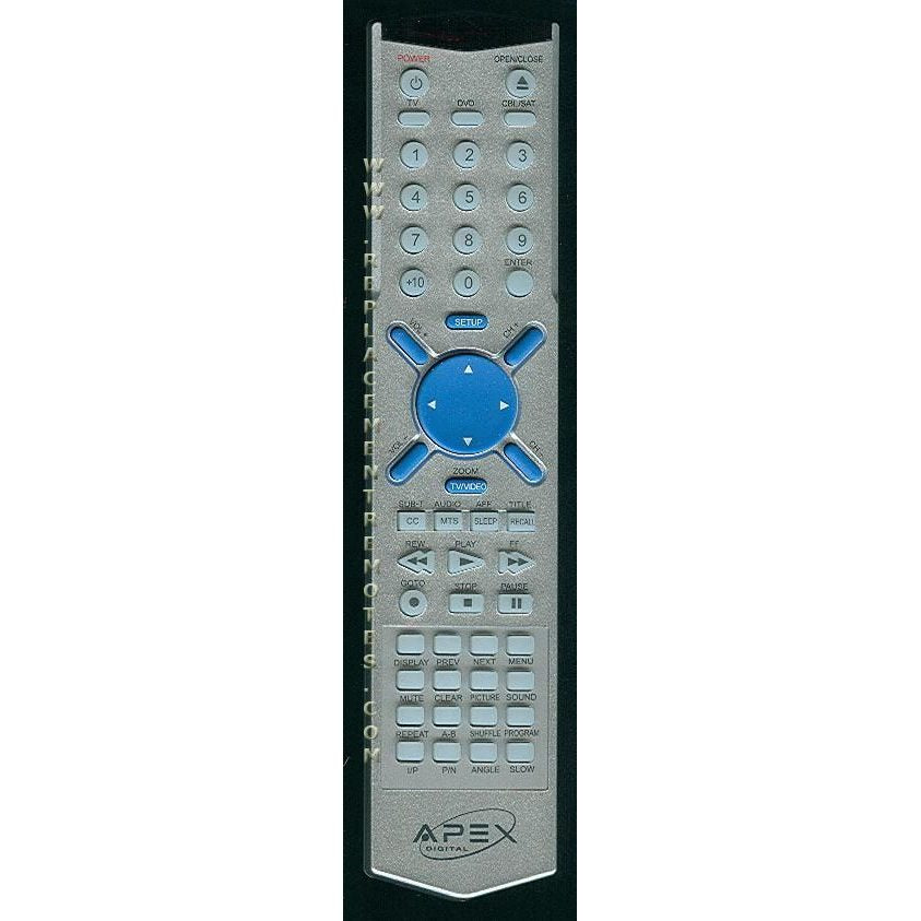 Control remoto de DVD Apex RCU100