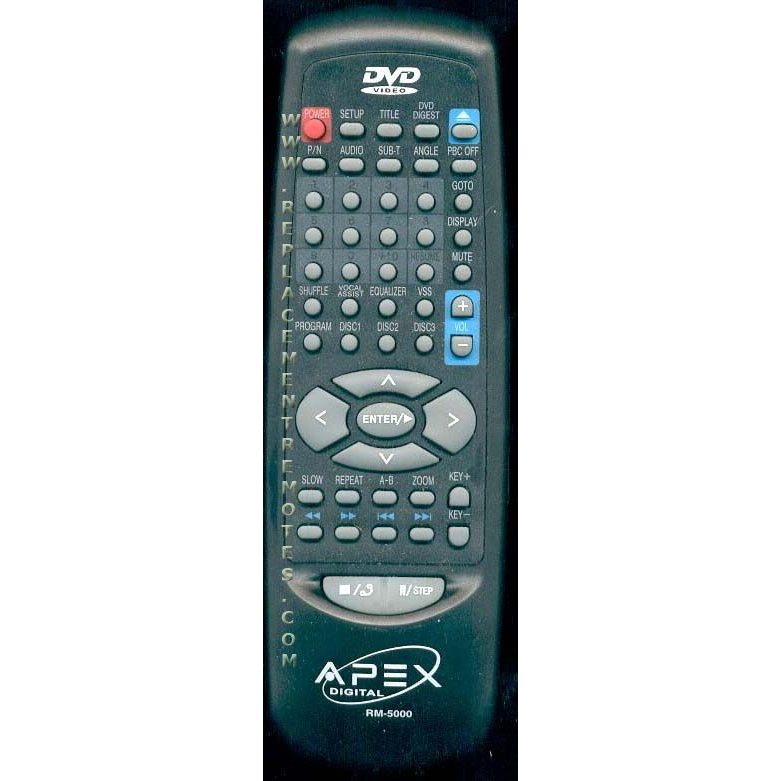 Control remoto de DVD Apex RM5000