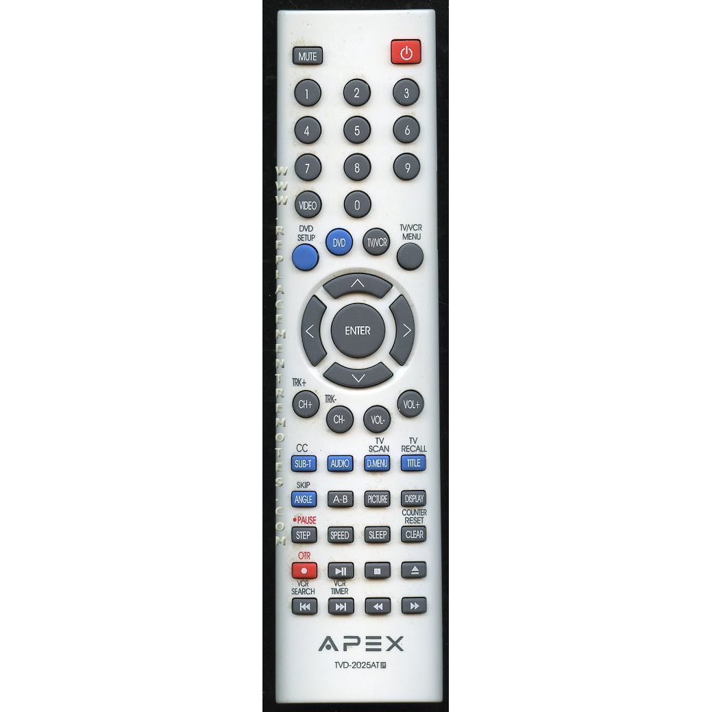 Control remoto para TV/VCR/DVD Apex TVD2025AT