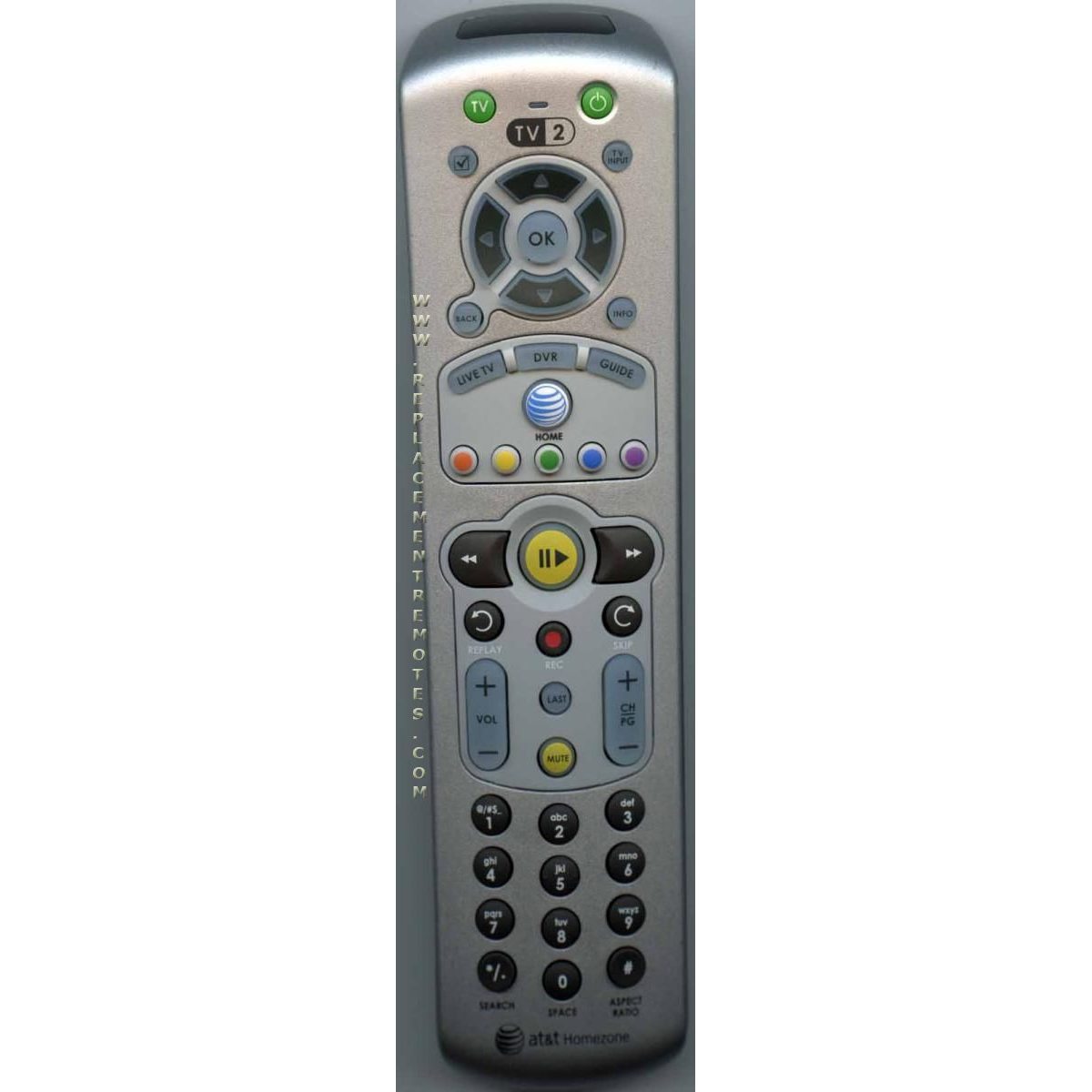 AT&T 150446 HOMEZONE Satellite Remote Control