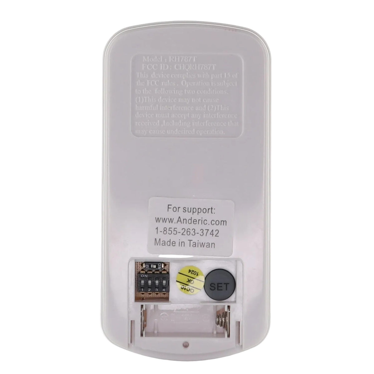 Télécommande pour ventilateur de plafond Fanimation Fans RH787TB CHQRH787TB