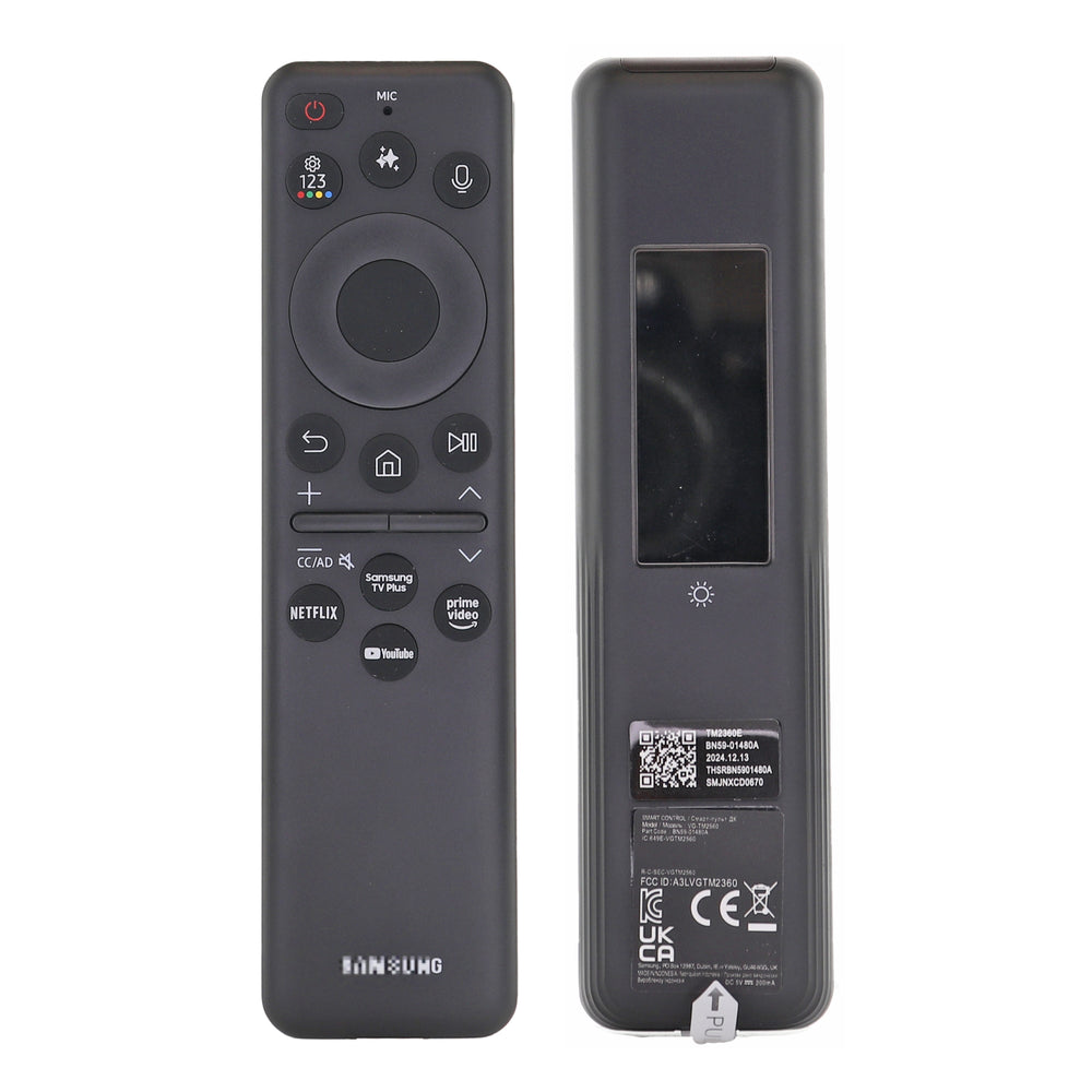 Solar Cell Remote Samsung BN59-01480A / TM2360E 2025 Eco Solar Cell TV Remote Control