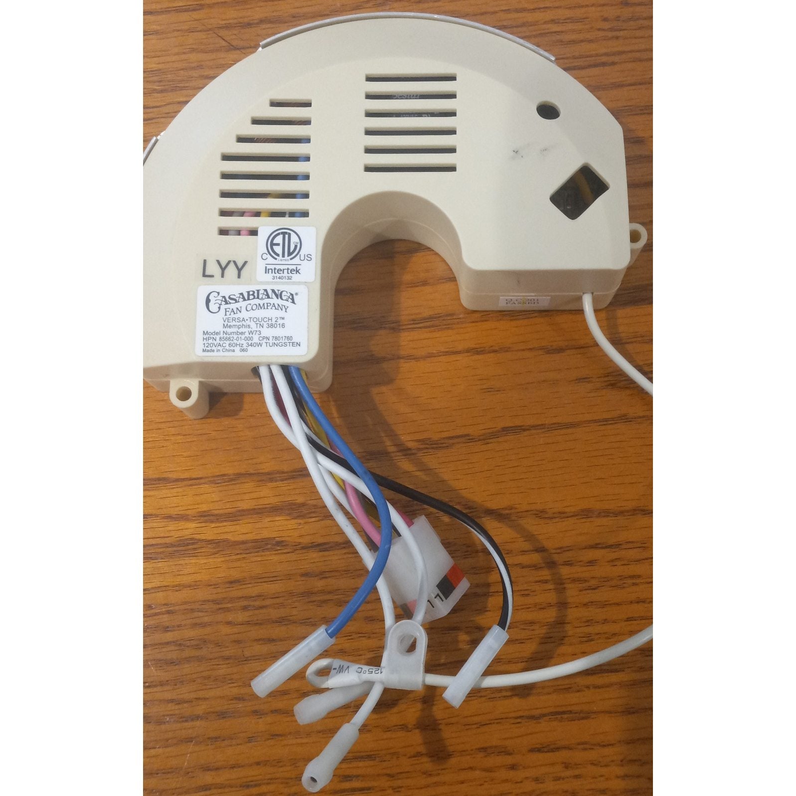 Casablanca 85662-01-000 Ceiling Fan Receiver