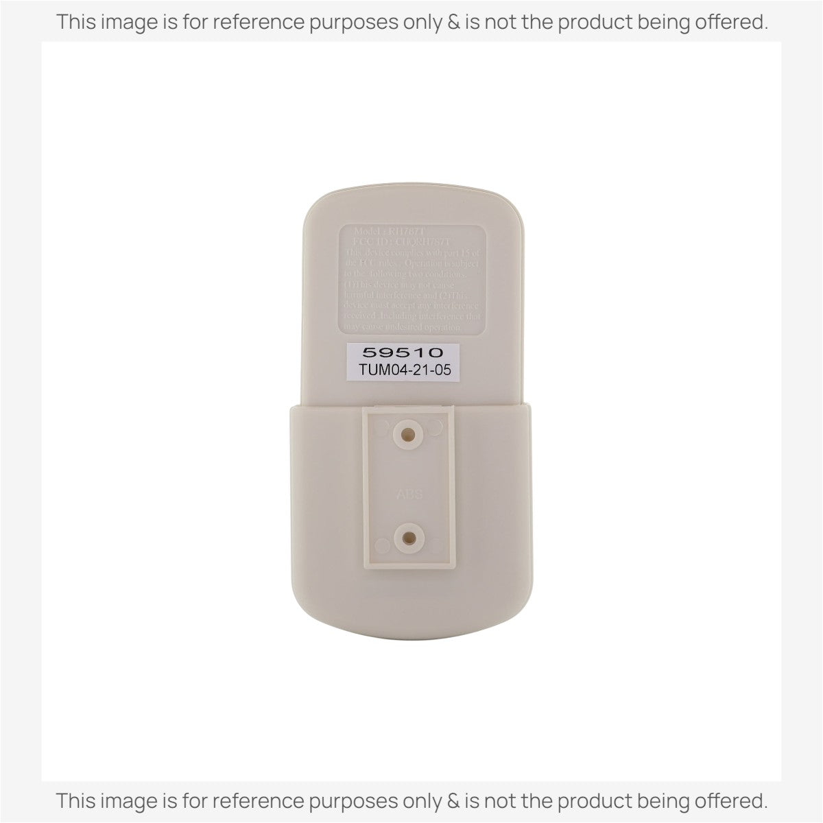 Substitute for Hunter / Casablanca RH787T / CHQRH787T DC Ceiling Fan Remote Control - G105501000 [RR787T]