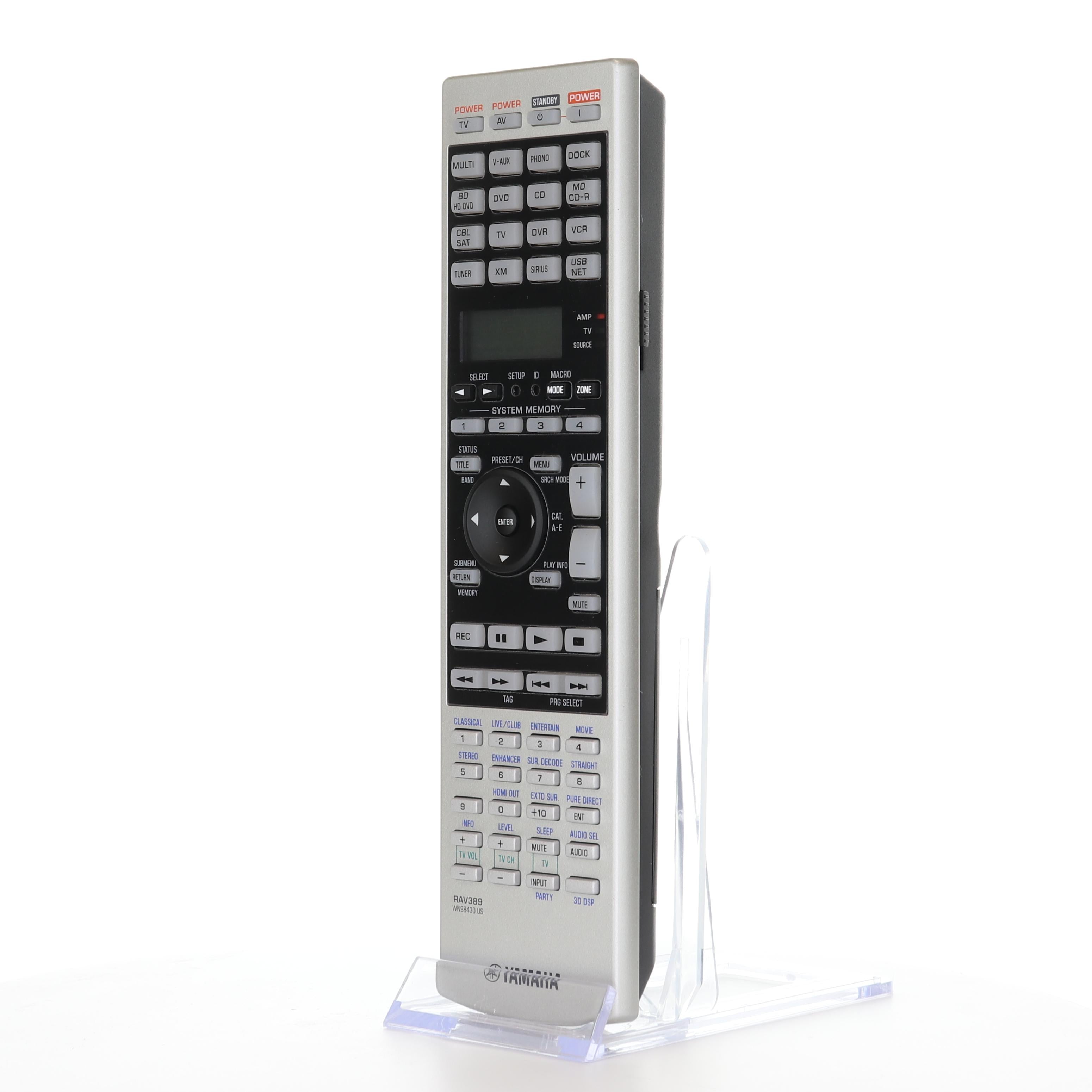Yamaha RAV389 Audio Video Receiver Remote Control - WN984300