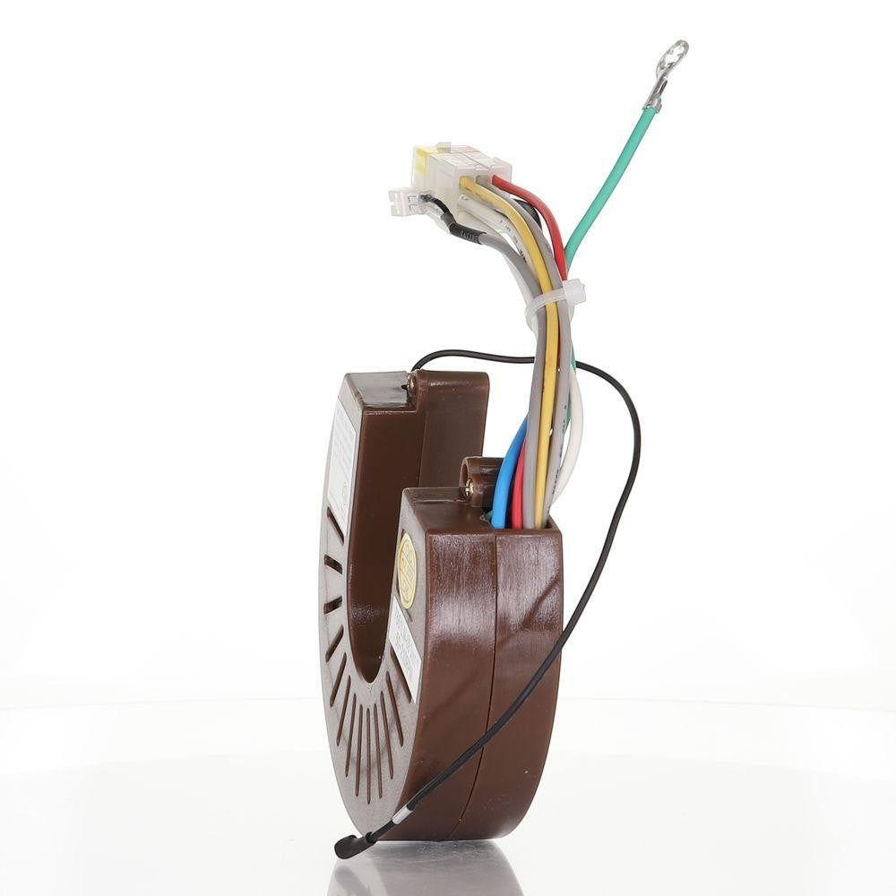 Brown toroidal transformer with colored wires and a loop, compatible with the Anderic RH786R Stealth for Casablanca Ceiling Fan Receiver - RH-786R 7861LM-09.