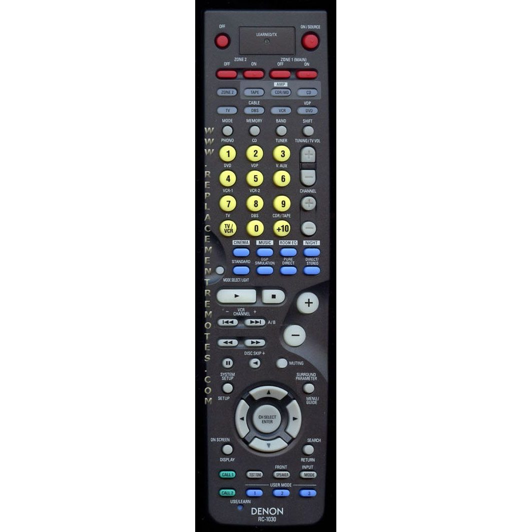 Denon RC1030 Receiver Remote Control