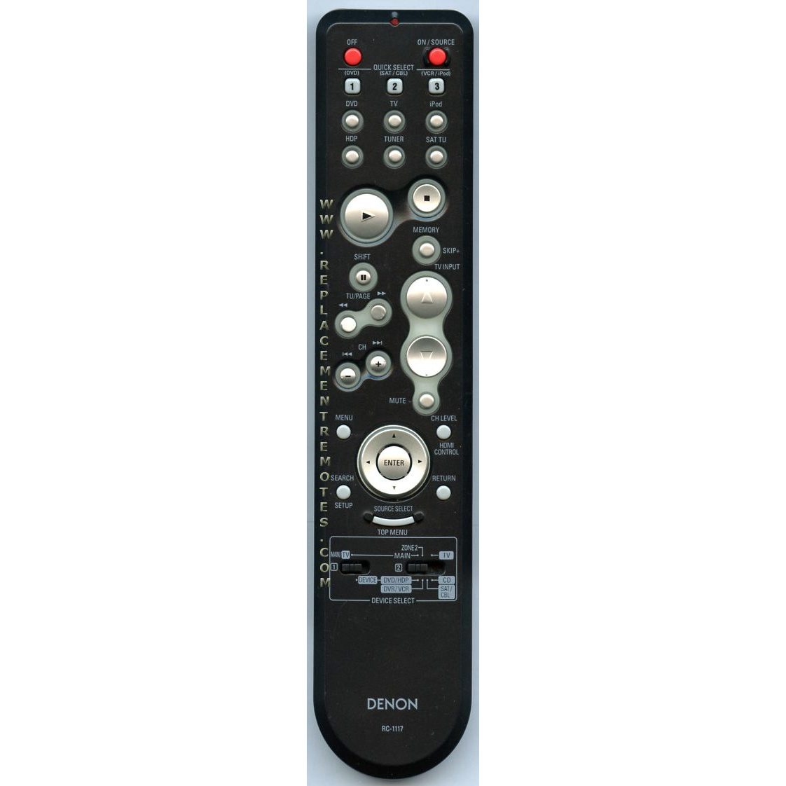 Denon RC1117 Receiver Remote Control