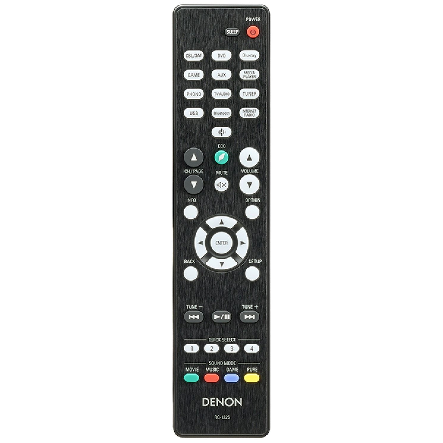 Denon RC-1226 AV Receiver Remote Control | AVRS640H | AVRS650H - 30701