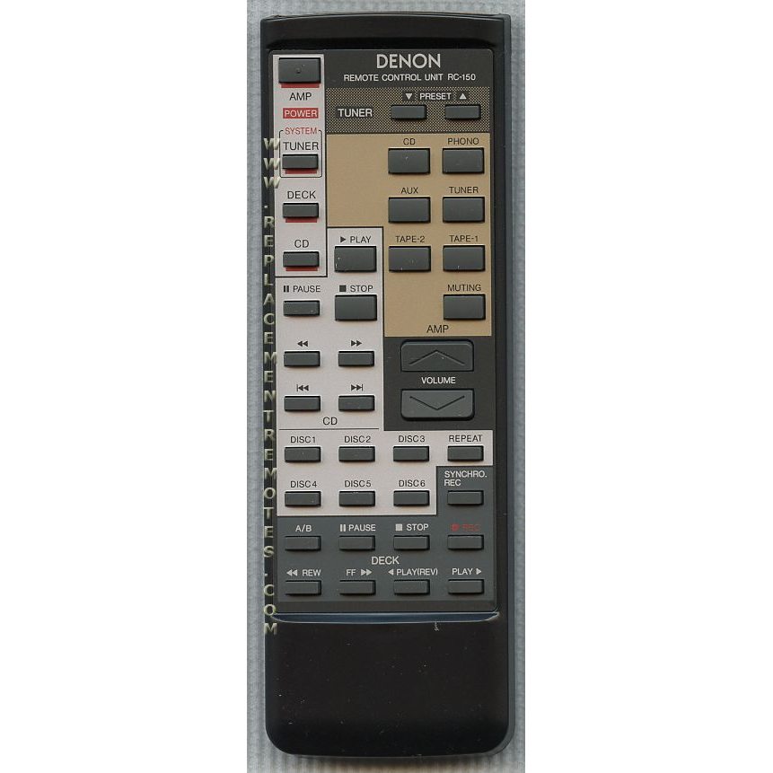 Control remoto del receptor Denon RC150