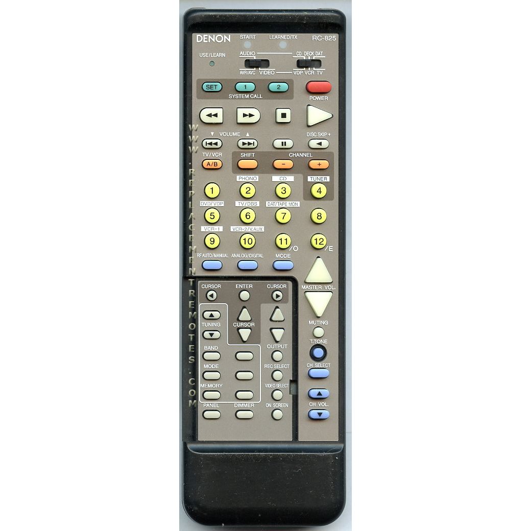 Control remoto del receptor Denon RC825